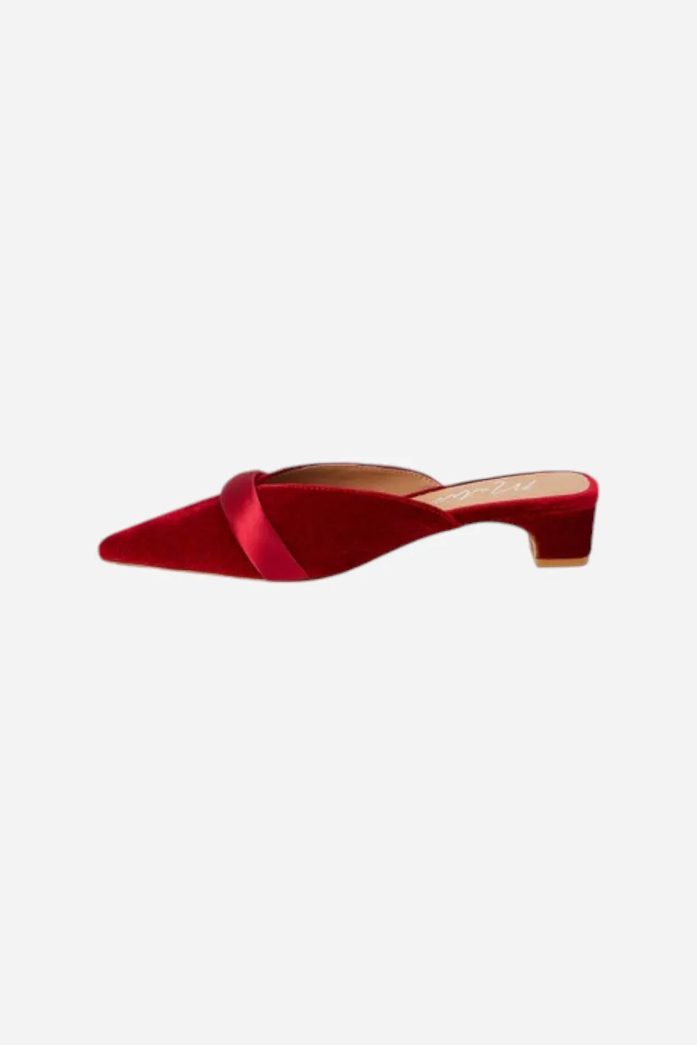 Matisse Kellan Kitten Heeled Mule in Red