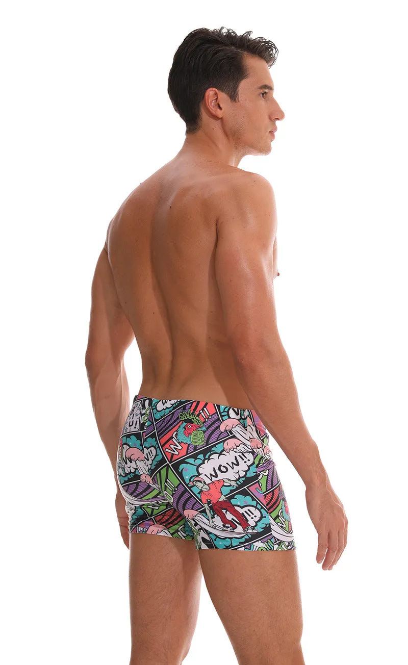 Men's Cartoon Swim Trunks