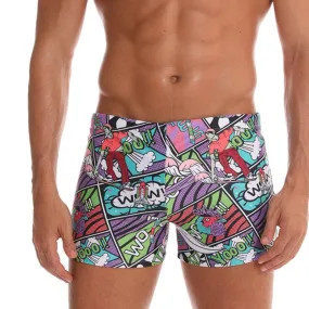 Men's Cartoon Swim Trunks