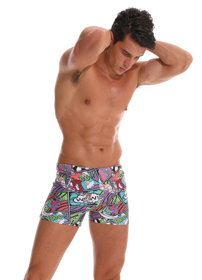 Men's Cartoon Swim Trunks