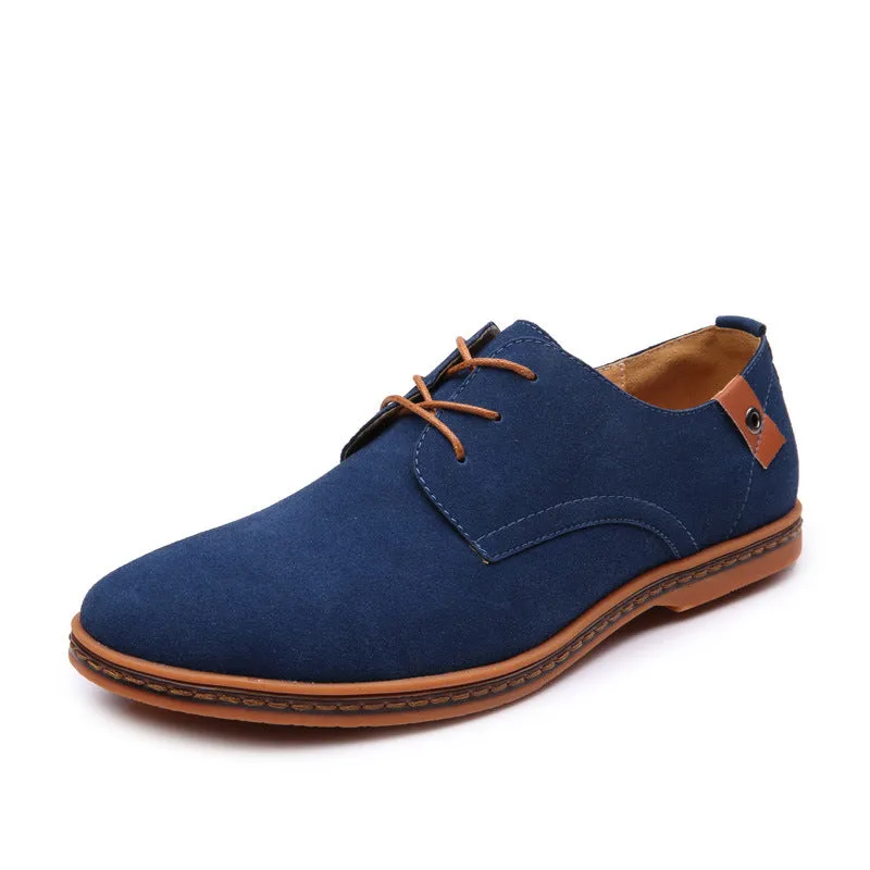 Men's Classic Suede Leather Casual Oxford Shoes