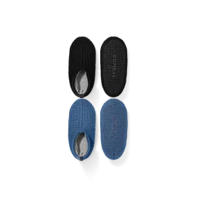 Men's Waffle Gripper Slipper 2-Pack