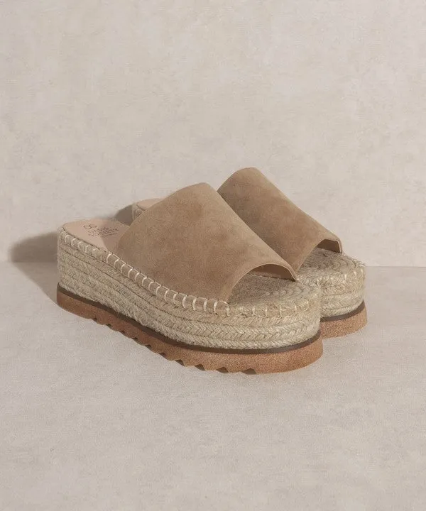 Oasis Society Ivy | Espadrille Platform Slide