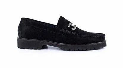 Pelle Suede "Newport" Loafer Black