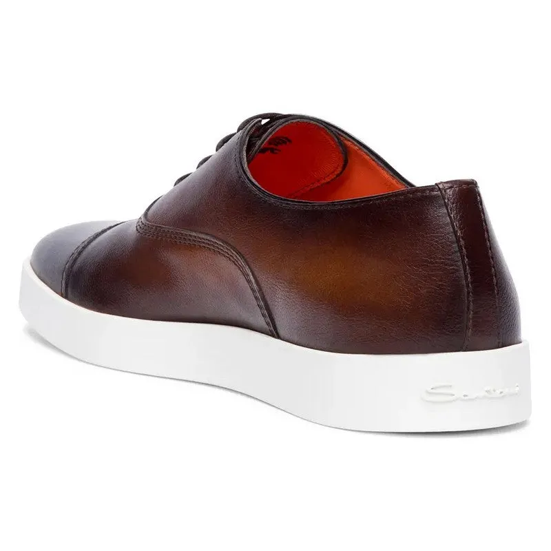 Santoni | Behemoth Sneaker in Brown