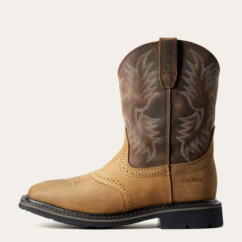 Sierra Wide Square Toe Work Boot