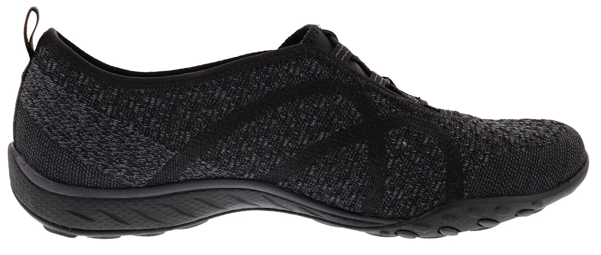 Skechers Women Lightweight Slip On Walking Shoes Relaxed Fit: Breathe Easy-Fortune Knit