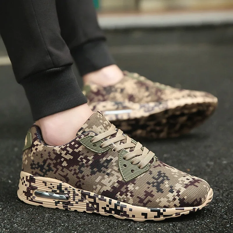 Sports Athletic Zapatillas Outdoor Camouflage Breathable Trainer Shoes for men