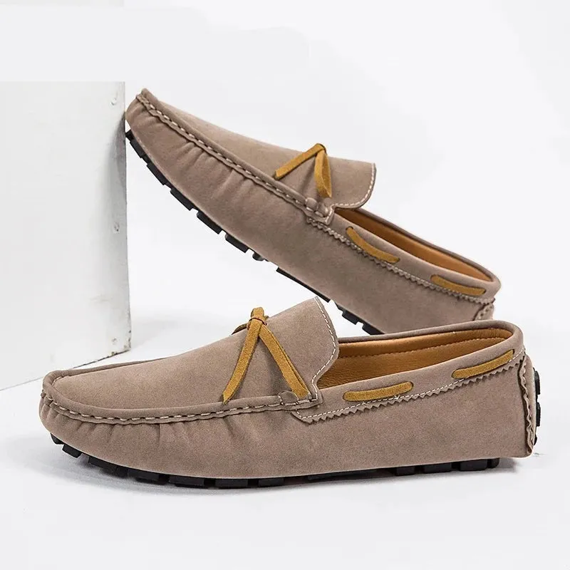 Spring Autumn Fashion Casual Shoes Handmade High Quality PU Leather Slip-on Comfortable Breathable Loafers Size 36-48