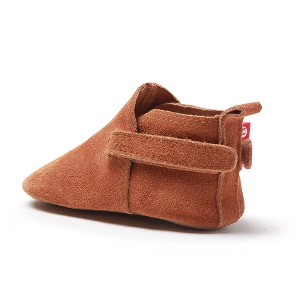 Tan Suede Baby Shoe