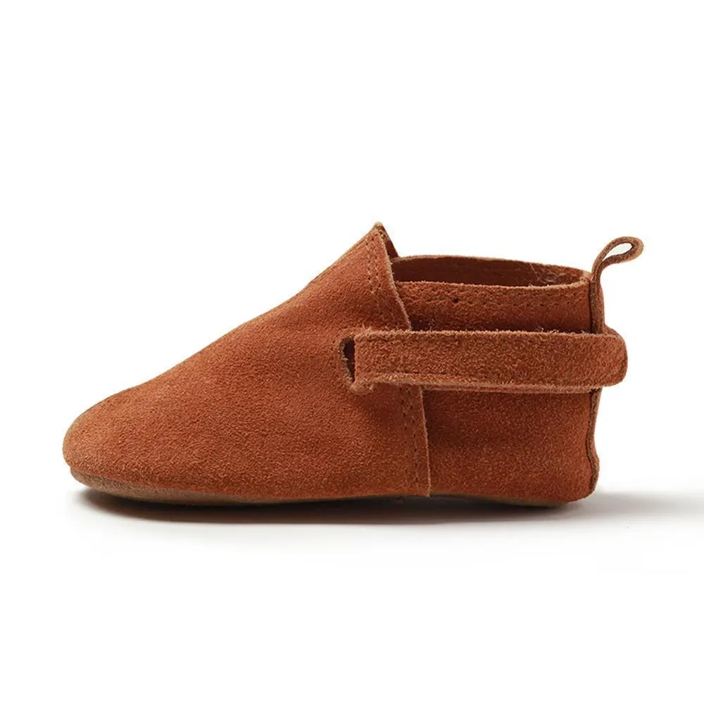 Tan Suede Baby Shoe