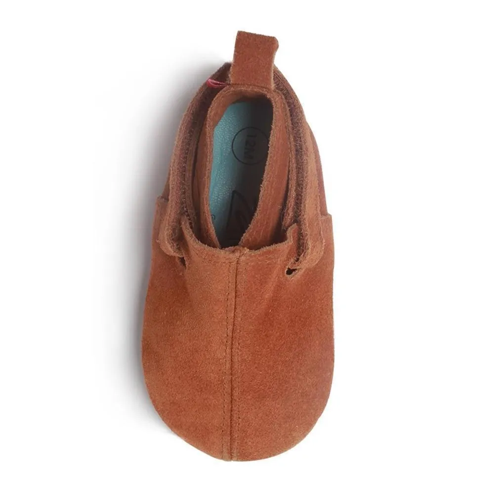 Tan Suede Baby Shoe