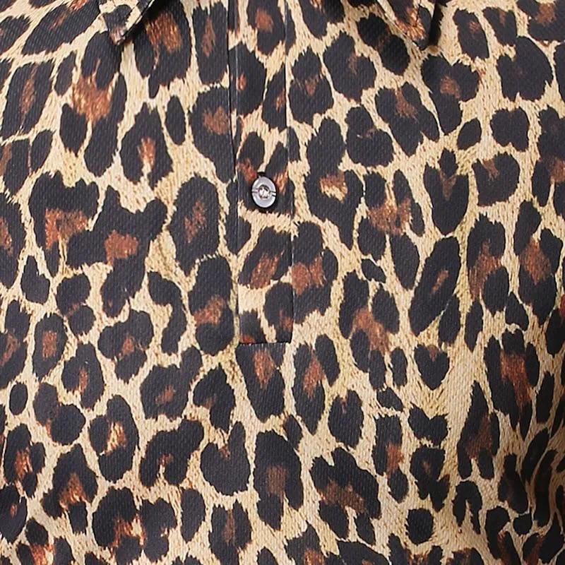 The Leopard Short Sleeve Polo Shirt - Multiple Colors