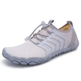 White Gray Trail V-Runner Pro - Universal Non-Slip Barefoot Shoes